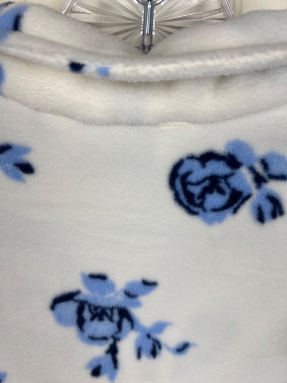 Lands' End Floral 1/4 Zip Fleece - Picture 5 of 10